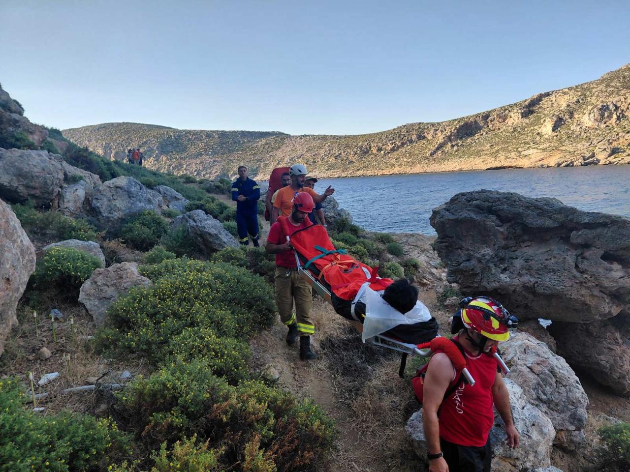 Αμερικανός τουρίστας διασώθηκε από δύσβατη περιοχή της Καλύμνου