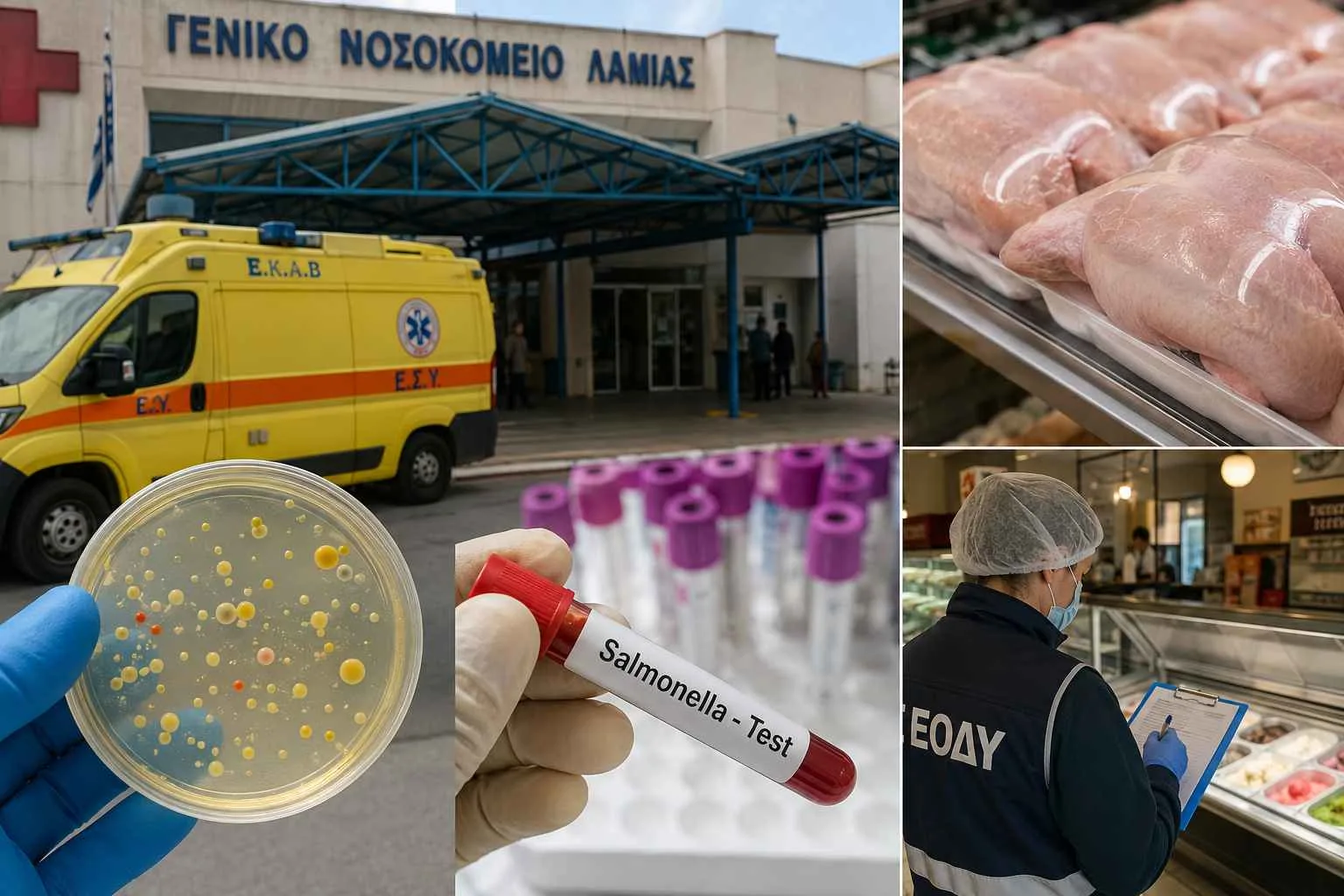 Σαλμονέλα στη Λαμία: Σύσταση για αποφυγή κατανάλωσης κοτόπουλου