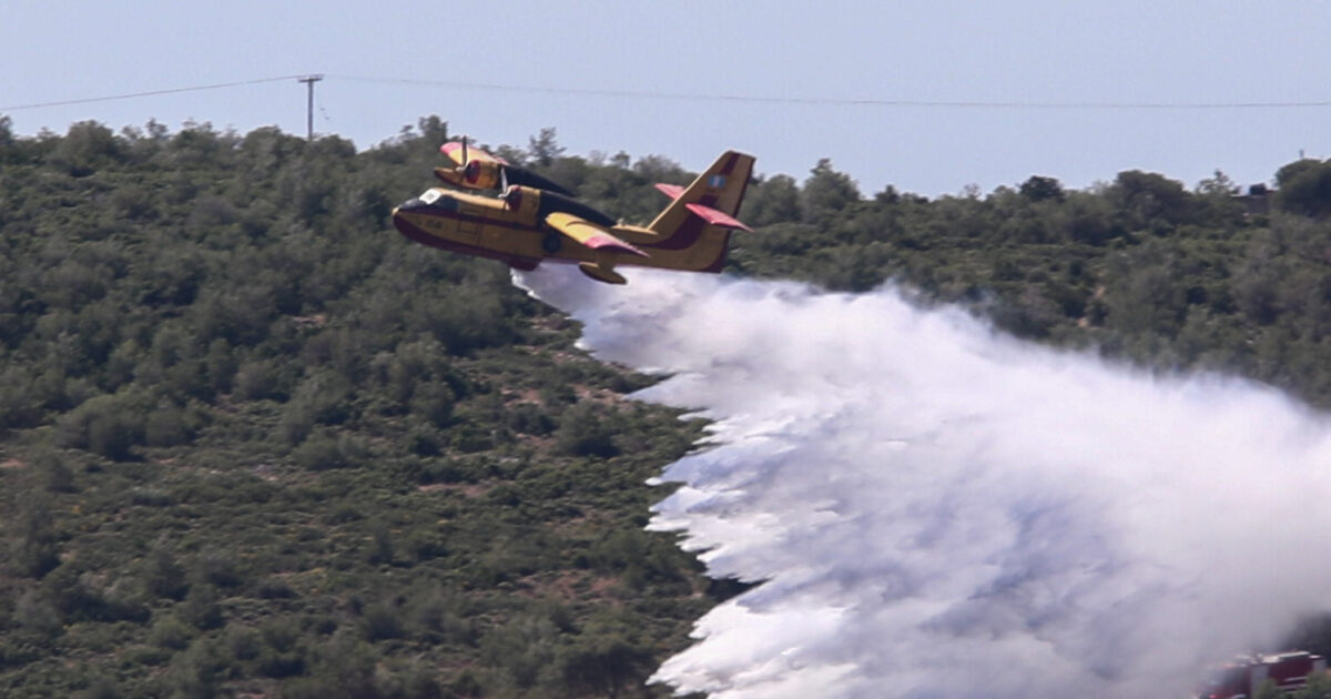 Φωτιά στην Κρεμαστή Λακωνίας: Επιχείρηση κατάσβεσης με εναέρια μέσα